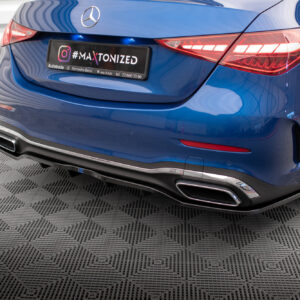 Maxton Design Задний сплиттер (с вертикальными планками) Mercedes-Benz C AMG-Line W206