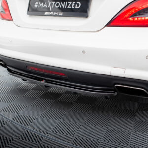 Maxton Design Задний сплиттер (с вертикальными планками) Mercedes-Benz CLS AMG-Line C218