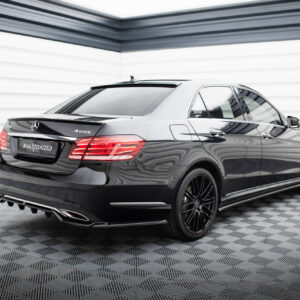 Maxton Design Задний сплиттер (с вертикальными планками) Mercedes-Benz E W212 Facelift