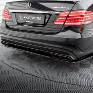 Maxton Design Задний сплиттер (с вертикальными планками) Mercedes-Benz E63 AMG Sedan W212 Facelift