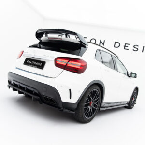 Maxton Design Задний сплиттер (с вертикальными планками) Mercedes-Benz GLA 45 AMG X156 Facelift