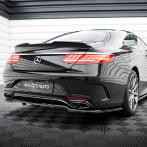 Maxton Design Задний сплиттер (с вертикальными планками) Mercedes-Benz S Coupe AMG-Line C217 Facelift