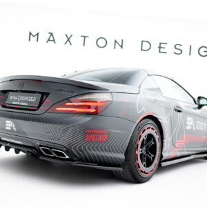 Maxton Design Задний сплиттер (с вертикальными планками) Mercedes-Benz SL 63 AMG R231