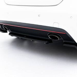 Maxton Design Задний сплиттер (с вертикальными планками) MERCEDES-BENZ W176 AMG-LINE ПРЕДИСЛОВИЕ