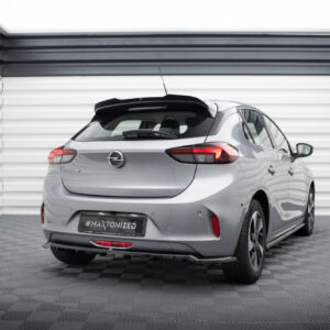 Maxton Design Задний сплиттер (с вертикальными планками) Opel Corsa - e F (Mk6)