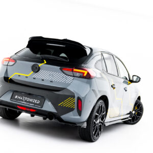 Maxton Design Задний сплиттер (с вертикальными планками) Opel Corsa F Facelift (Mk6 Facelift)