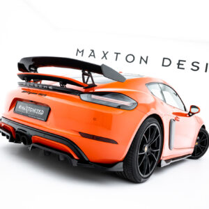 Maxton Design Задний сплиттер (с вертикальными планками) Porsche 718 Cayman GTS 982c
