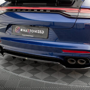 Maxton Design Задний сплиттер (с вертикальными планками) Porsche Panamera E-Hybrid 971 Facelift
