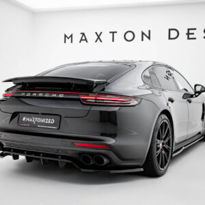 Maxton Design Задний сплиттер (с вертикальными планками) Porsche Panamera Turbo S E-Hybrid / Panamera E-Hybrid / Panamera 4S 971