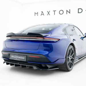 Maxton Design Задний сплиттер (с вертикальными планками) Porsche Taycan Turbo S Mk1