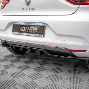 Maxton Design Задний сплиттер (с вертикальными планками) Renault Clio Mk5