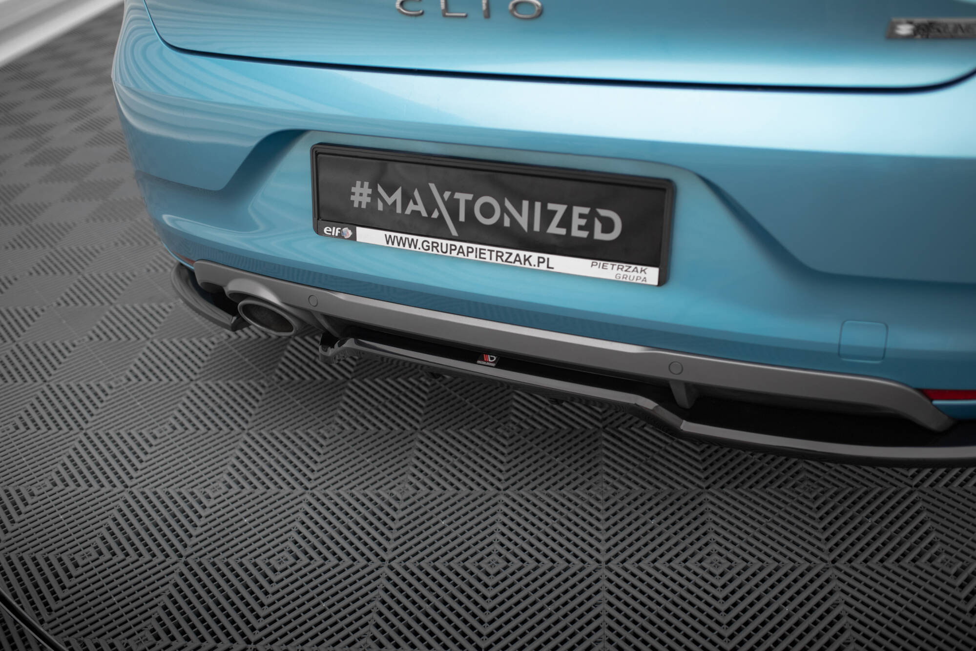 Maxton Design Задний сплиттер (с вертикальными планками) Renault Clio RS Line Mk5 — изображение 3