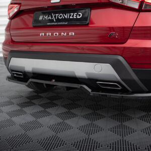 Maxton Design Задний сплиттер (с вертикальными планками) Seat Arona FR Mk1