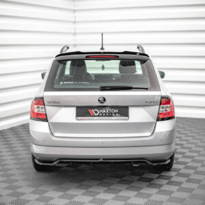 Maxton Design Задний сплиттер (с вертикальными планками) Skoda Fabia Combi Mk3