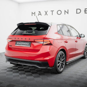 Maxton Design Задний сплиттер (с вертикальными планками) Skoda Fabia Monte Carlo Mk4