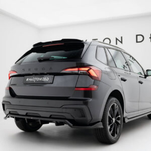 Maxton Design Задний сплиттер (с вертикальными планками) Skoda Kamiq Monte Carlo Mk1 Facelift