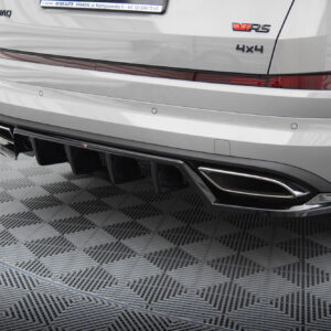 Maxton Design Задний сплиттер (с вертикальными планками) Skoda Kodiaq RS Mk1 / Mk1 Facelift