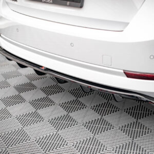 Maxton Design Задний сплиттер (с вертикальными планками) Skoda Octavia Mk4