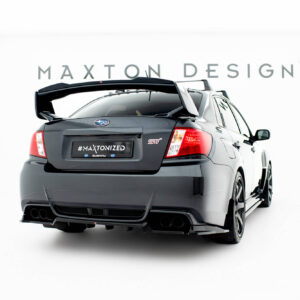 Maxton Design Задний сплиттер (с вертикальными планками) Subaru Impreza WRX STI Mk3 Facelift