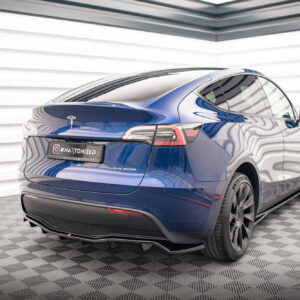 Maxton Design Задний сплиттер (с вертикальными планками) Tesla Model Y
