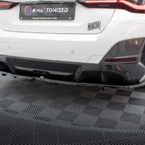 Maxton Design Задний сплиттер (с вертикальными планками) V.1 BMW i4 M-Pack G26