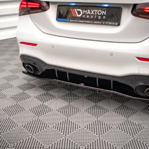 Maxton Design Задний сплиттер (с вертикальными планками) V.1 Mercedes A 35 AMG Sedan V177