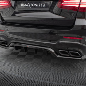 Maxton Design Задний сплиттер (с вертикальными планками) V.1 Mercedes-AMG GLC 63 SUV X253