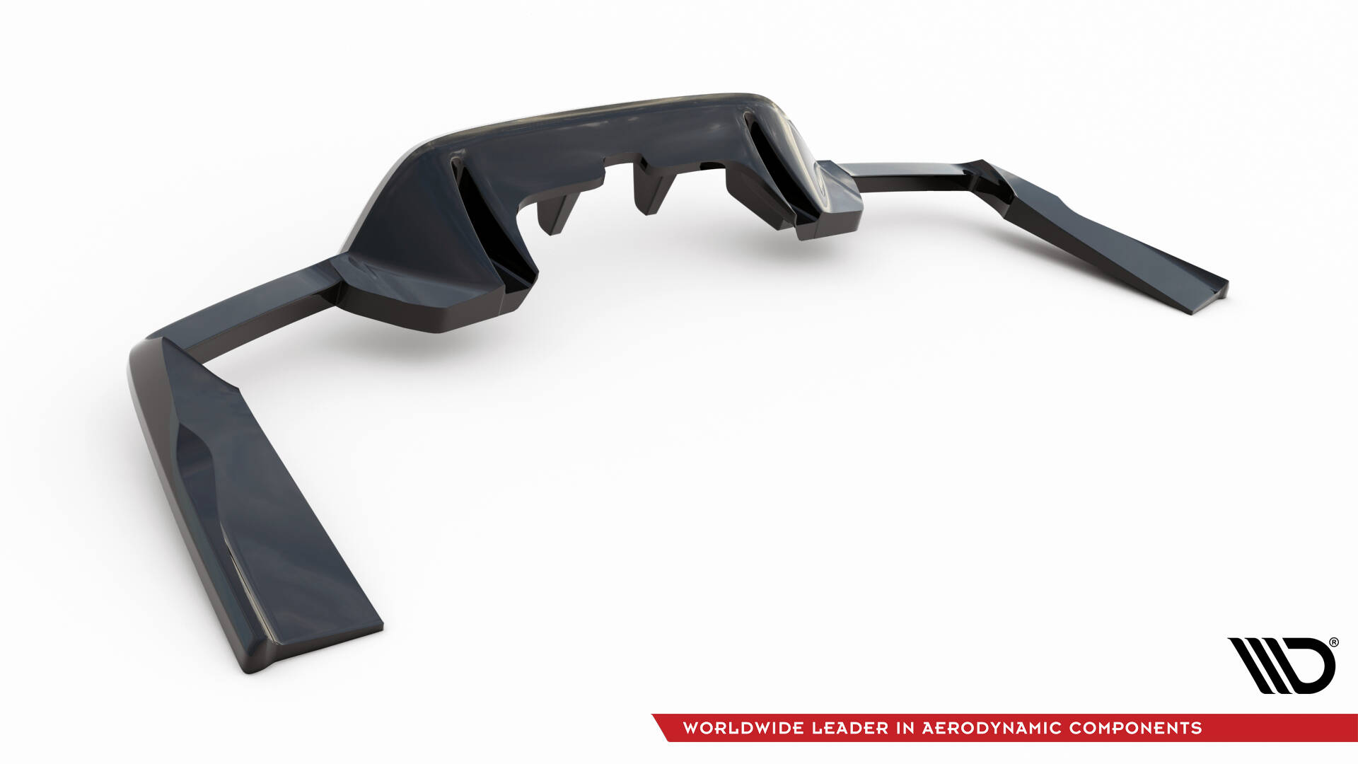 Maxton Design Задний сплиттер (с вертикальными планками) V.1 Mercedes-AMG GLC 63 SUV X253 — изображение 5