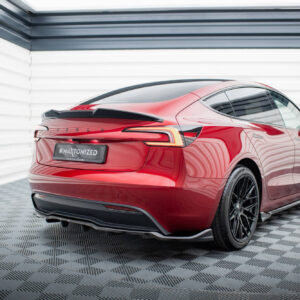 Maxton Design Задний сплиттер (с вертикальными планками) V.1 Tesla Model 3 Project Highland (рестайлинг)