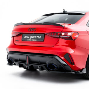 Maxton Design Задний сплиттер (с вертикальными планками) V.2 Audi RS3 Sedan 8Y Facelift
