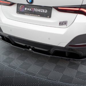 Maxton Design Задний сплиттер (с вертикальными планками) V.2 BMW i4 M-Pack G26