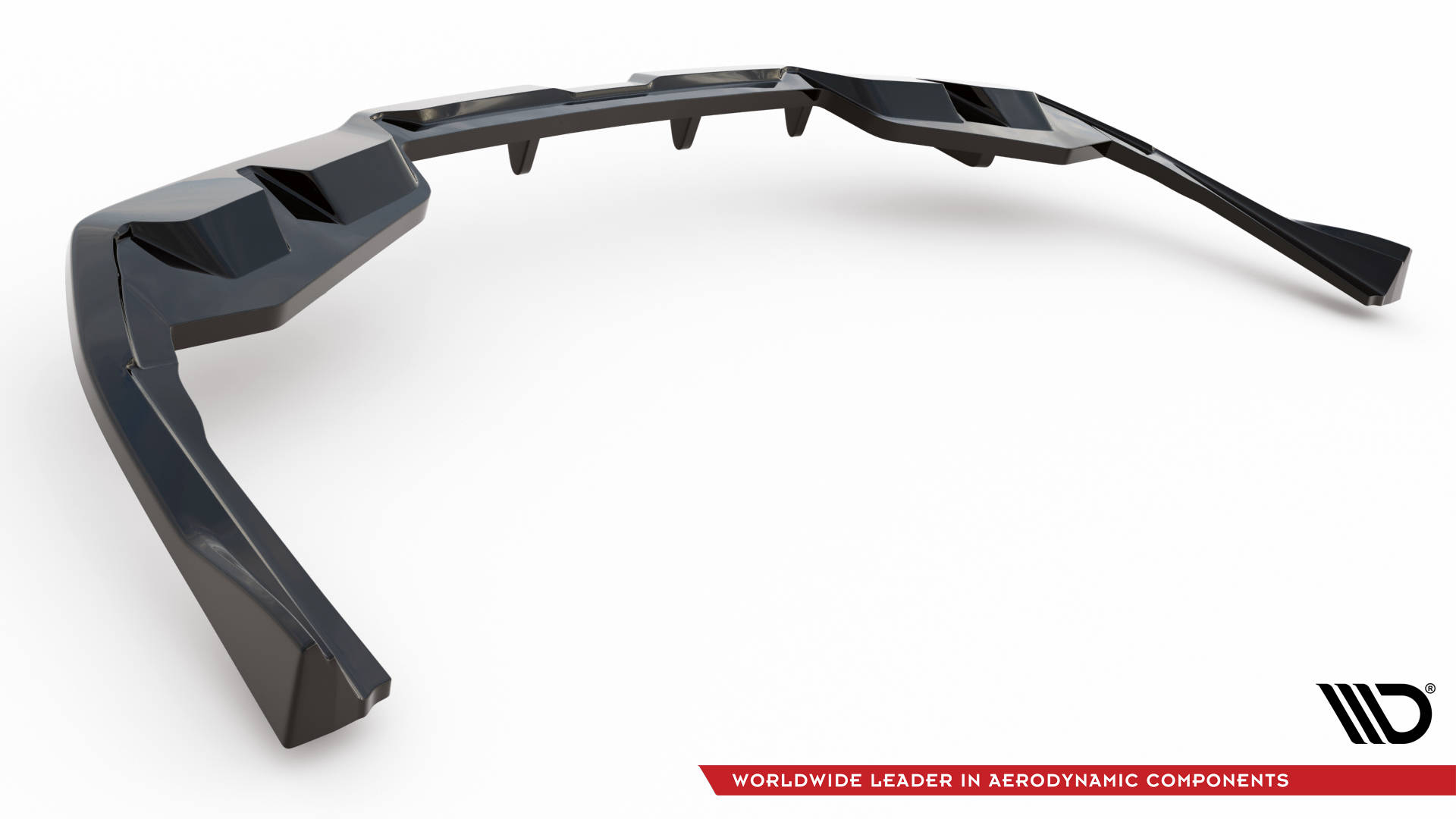 Maxton Design Задний сплиттер (с вертикальными планками) V.2 BMW i4 M-Pack G26 — изображение 6