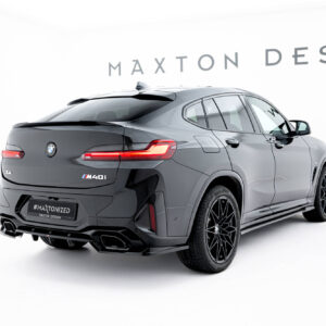 Maxton Design Задний сплиттер (с вертикальными планками) V.2 BMW X4 M-Pack G02 Facelift