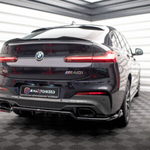 Maxton Design Задний сплиттер (с вертикальными планками) V.2 BMW X4 M40i G02