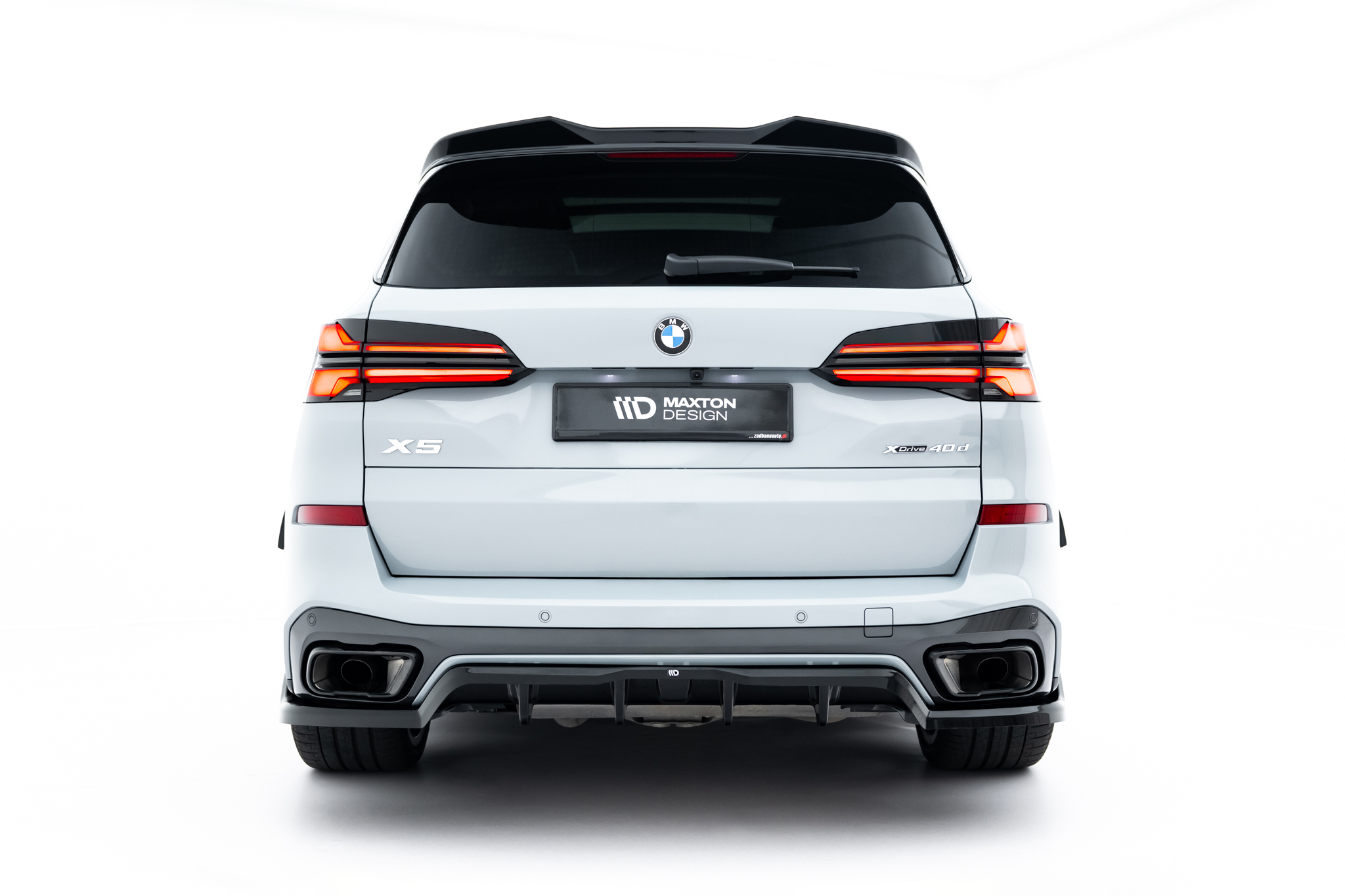 Maxton Design Задний сплиттер (с вертикальными планками) V.2 BMW X5 M-Pack G05 Facelift — изображение 3