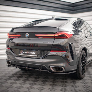 Maxton Design Задний сплиттер (с вертикальными планками) V.2 BMW X6 M-Pack G06