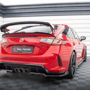 Maxton Design Задний сплиттер (с вертикальными планками) V.2 Honda Civic Type-R Mk 11