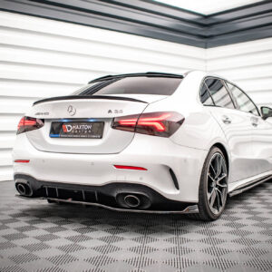 Maxton Design Задний сплиттер (с вертикальными планками) V.2 Mercedes A 35 AMG Sedan V177