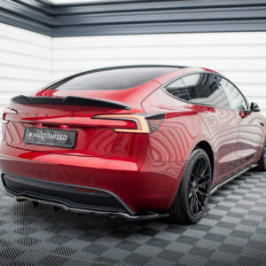 Maxton Design Задний сплиттер (с вертикальными планками) V.2 Tesla Model 3 Project Highland (рестайлинг)