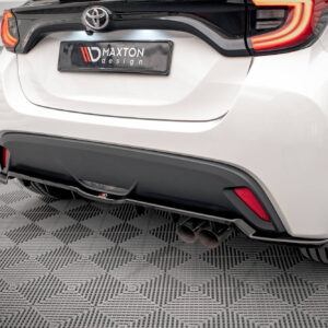 Maxton Design Задний сплиттер (с вертикальными планками) V.2 Toyota Yaris Mk4