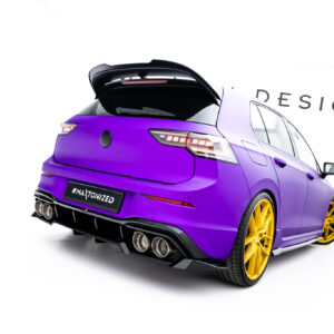 Maxton Design Задний сплиттер (с вертикальными планками) V.2 Volkswagen Golf R Hatchback Mk8 / Mk8 Facelift