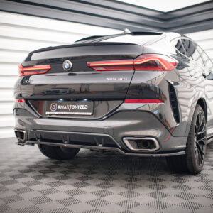 Maxton Design Задний сплиттер (с вертикальными планками) V.3 BMW X6 M-Pack G06
