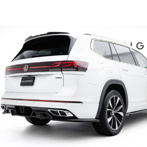 Maxton Design Задний сплиттер (с вертикальными планками) Volkswagen Atlas R-Line Mk1 Facelift 2