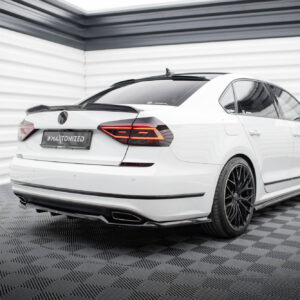 Maxton Design Задний сплиттер (с вертикальными планками) Volkswagen Passat GT B8 Facelift USA