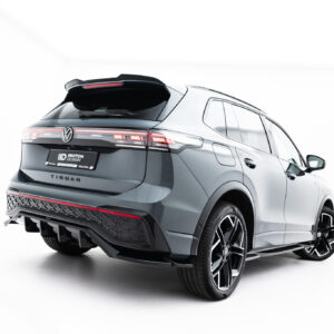 Maxton Design Задний сплиттер (с вертикальными планками) Volkswagen Tiguan R-Line Mk3