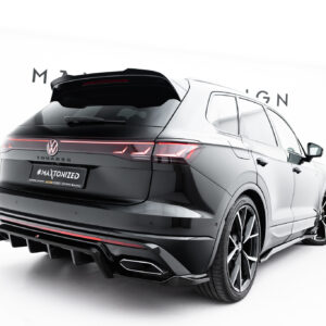Maxton Design Задний сплиттер (с вертикальными планками) Volkswagen Touareg R-Line Mk3 Facelift