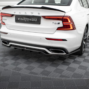 Maxton Design Задний сплиттер (с вертикальными планками) Volvo S60/V60 R-Design Mk3