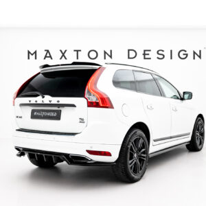 Maxton Design Задний сплиттер (с вертикальными планками) Volvo XC60 Mk1 Facelift