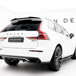 Maxton Design Задний сплиттер (с вертикальными планками) Volvo XC60 Mk2 R-Design