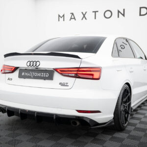 Maxton Design Задний бампер Audi A3 Sedan 8V Facelift (версия с одинарными выхлопными патрубками с обеих сторон)